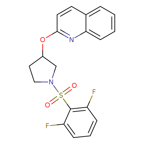 2-{[1-(2,6-difluorobenzenesulfonyl)pyrrolidin-3-yl]oxy}quinoline