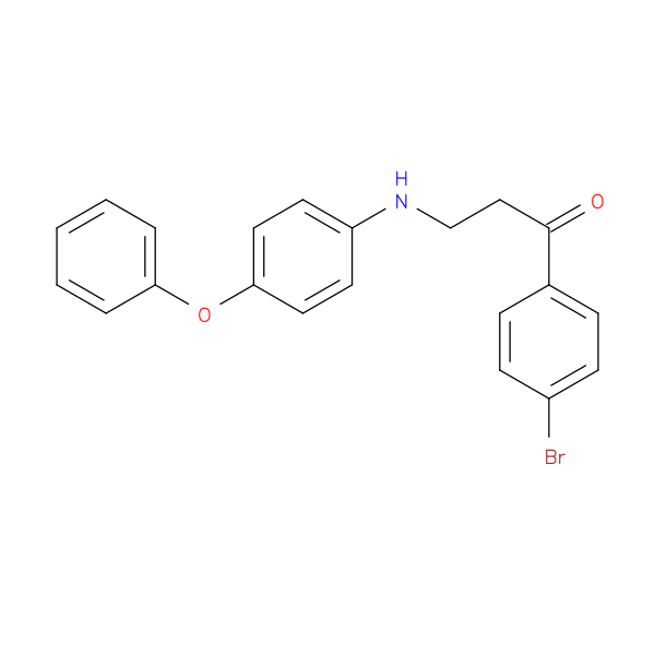 1-(4-Bromophenyl)-3-((4-phenoxyphenyl)amino)propan-1-one