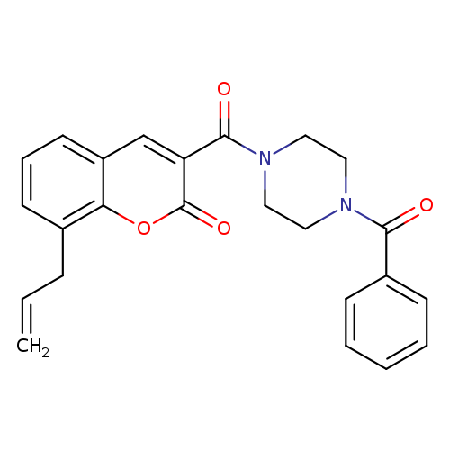 3-(4-benzoylpiperazine-1-carbonyl)-8-(prop-2-en-1-yl)-2H-chromen-2-one