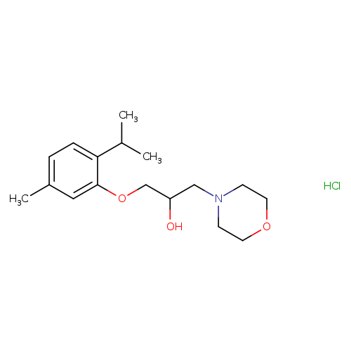 1-[5-methyl-2-(propan-2-yl)phenoxy]-3-(morpholin-4-yl)propan-2-ol hydrochloride