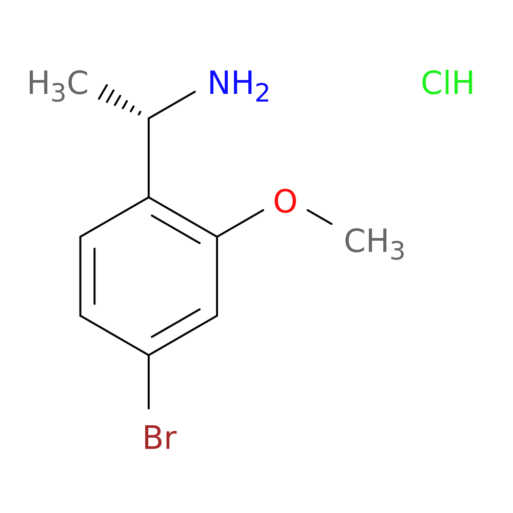 (1S)-1-(4-bromo-2-methoxyphenyl)ethan-1-amine hydrochloride
