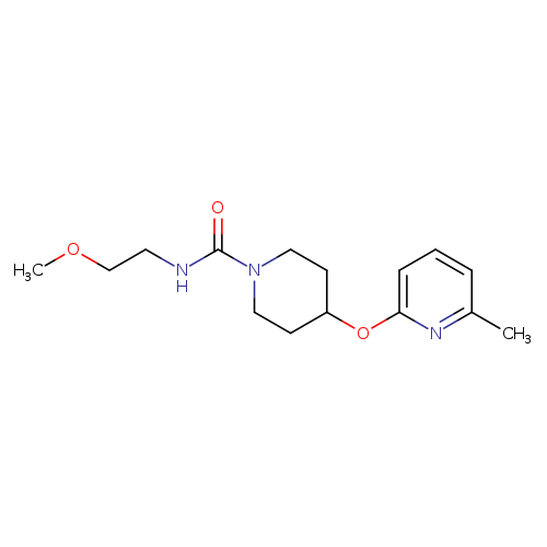 N-(2-methoxyethyl)-4-[(6-methylpyridin-2-yl)oxy]piperidine-1-carboxamide