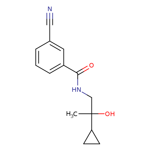 3-cyano-N-(2-cyclopropyl-2-hydroxypropyl)benzamide