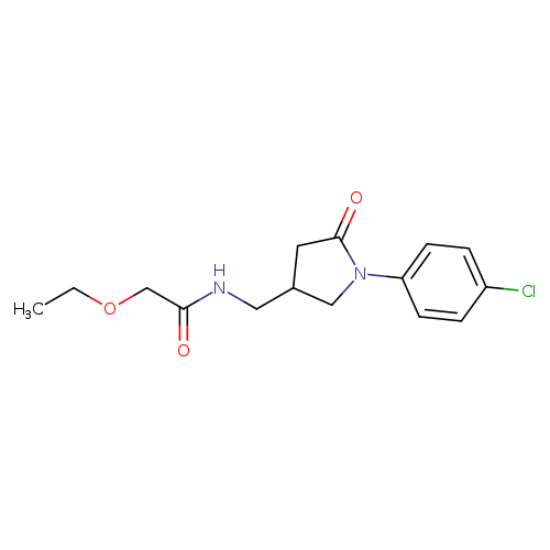 N-{[1-(4-chlorophenyl)-5-oxopyrrolidin-3-yl]methyl}-2-ethoxyacetamide