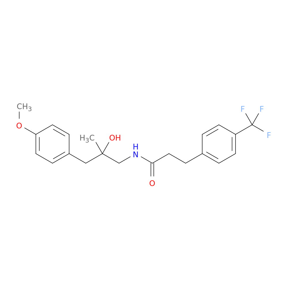 N-[2-hydroxy-3-(4-methoxyphenyl)-2-methylpropyl]-3-[4-(trifluoromethyl)phenyl]propanamide