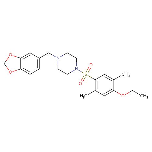 1-[(2H-1,3-benzodioxol-5-yl)methyl]-4-(4-ethoxy-2,5-dimethylbenzenesulfonyl)piperazine