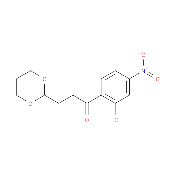 2'-Chloro-3-(1,3-dioxan-2-yl)-4'-nitropropiophenone