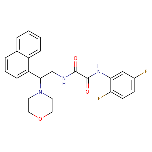N-(2,5-difluorophenyl)-N'-[2-(morpholin-4-yl)-2-(naphthalen-1-yl)ethyl]ethanediamide