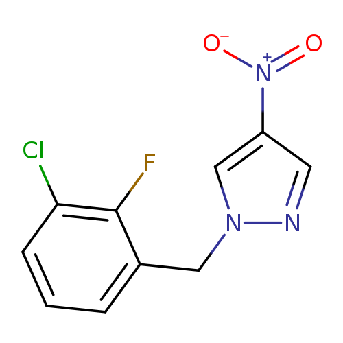 1-[(3-chloro-2-fluorophenyl)methyl]-4-nitro-1H-pyrazole