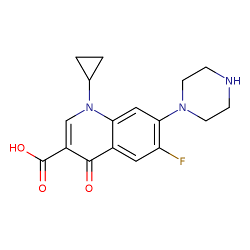1-Cyclopropyl-6-fluoro-1,4-dihydro-4-oxo-7-(1-piperazinyl)-3-quinolinecarboxylic acid
