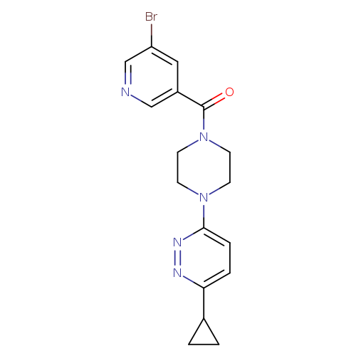 3-[4-(5-bromopyridine-3-carbonyl)piperazin-1-yl]-6-cyclopropylpyridazine