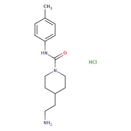 4-(2-aminoethyl)-N-(4-methylphenyl)piperidine-1-carboxamide hydrochloride
