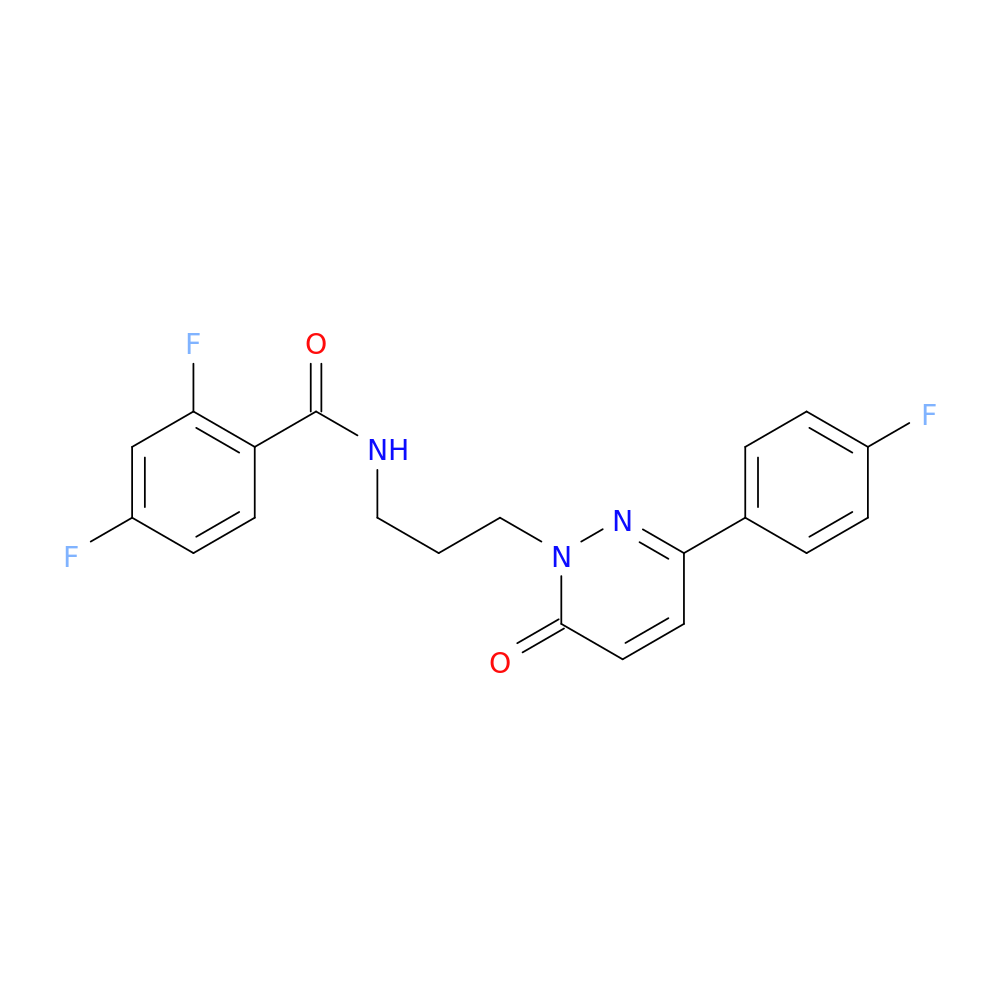 2,4-difluoro-N-{3-[3-(4-fluorophenyl)-6-oxo-1,6-dihydropyridazin-1-yl]propyl}benzamide