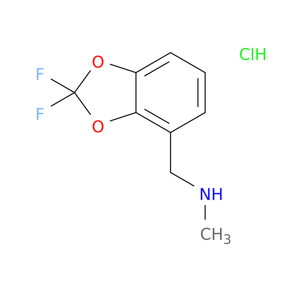 [(2,2-difluoro-1,3-dioxaindan-4-yl)methyl](methyl)amine hydrochloride