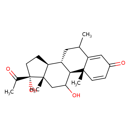 Pregna-1,4-diene-3,20-dione,11,17-dihydroxy-6-methyl-, (6a,11b)-