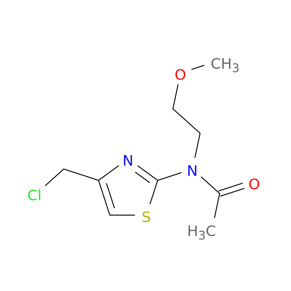 N-[4-(chloromethyl)-1,3-thiazol-2-yl]-N-(2-methoxyethyl)acetamide