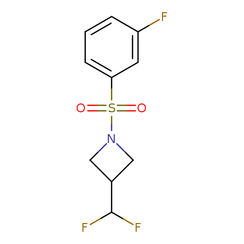 3-(difluoromethyl)-1-(3-fluorobenzenesulfonyl)azetidine