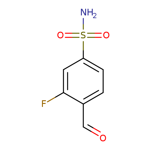 3-fluoro-4-formylbenzene-1-sulfonamide