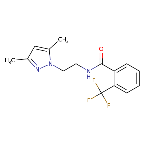 N-[2-(3,5-dimethyl-1H-pyrazol-1-yl)ethyl]-2-(trifluoromethyl)benzamide