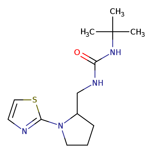 3-tert-butyl-1-{[1-(1,3-thiazol-2-yl)pyrrolidin-2-yl]methyl}urea