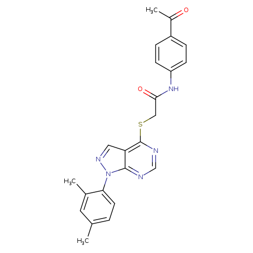 N-(4-acetylphenyl)-2-{[1-(2,4-dimethylphenyl)-1H-pyrazolo[3,4-d]pyrimidin-4-yl]sulfanyl}acetamide