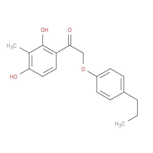 1-(2,4-dihydroxy-3-methylphenyl)-2-(4-propylphenoxy)ethan-1-one