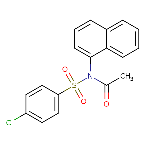 N-(4-chlorobenzenesulfonyl)-N-(naphthalen-1-yl)acetamide