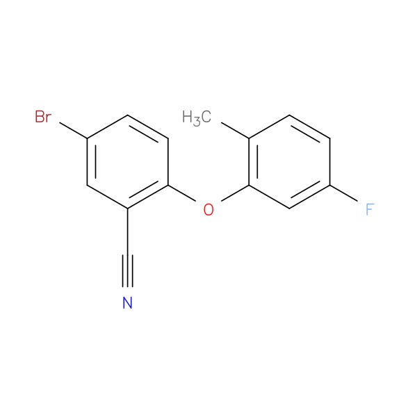 5-Bromo-2-(5-fluoro-2-methylphenoxy)benzonitrile