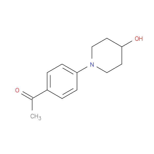 1-(4-(4-Hydroxypiperidin-1-yl)phenyl)ethanone