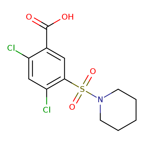 2,4-Dichloro-5-(piperidin-1-ylsulfonyl)benzoic acid
