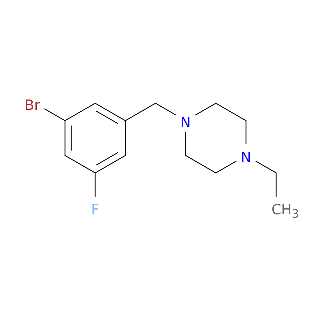 1-(3-broMo-5-fluorobenzyl)-4-ethylpiperazine