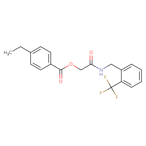 ({[2-(trifluoromethyl)phenyl]methyl}carbamoyl)methyl 4-ethylbenzoate
