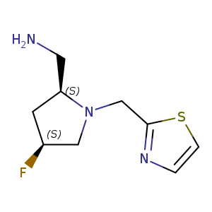 [(2S,4S)-4-fluoro-1-[(1,3-thiazol-2-yl)methyl]pyrrolidin-2-yl]methanamine
