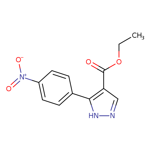 ethyl 5-(4-nitrophenyl)-1H-pyrazole-4-carboxylate