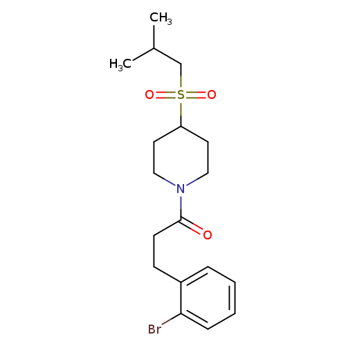 3-(2-bromophenyl)-1-[4-(2-methylpropanesulfonyl)piperidin-1-yl]propan-1-one
