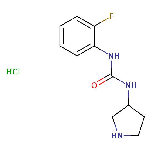 1-(2-fluorophenyl)-3-(pyrrolidin-3-yl)ureahydrochloride