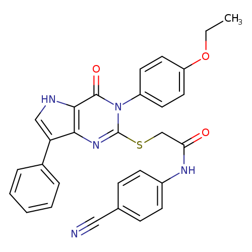 N-(4-cyanophenyl)-2-{[3-(4-ethoxyphenyl)-4-oxo-7-phenyl-3H,4H,5H-pyrrolo[3,2-d]pyrimidin-2-yl]sulfanyl}acetamide
