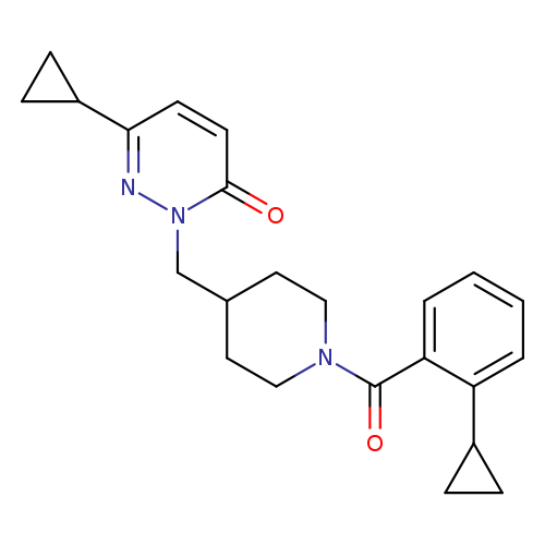 6-cyclopropyl-2-{[1-(2-cyclopropylbenzoyl)piperidin-4-yl]methyl}-2,3-dihydropyridazin-3-one