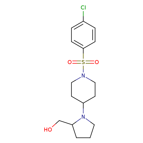 {1-[1-(4-chlorobenzenesulfonyl)piperidin-4-yl]pyrrolidin-2-yl}methanol