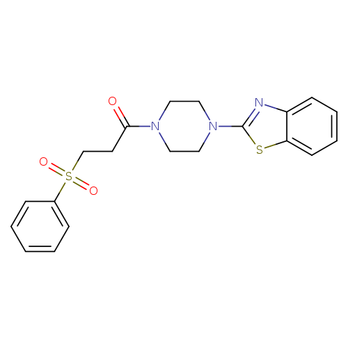 3-(benzenesulfonyl)-1-[4-(1,3-benzothiazol-2-yl)piperazin-1-yl]propan-1-one