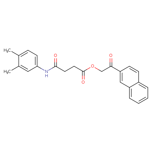 2-(2-naphthyl)-2-oxoethyl 4-(3,4-dimethylanilino)-4-oxobutanoate
