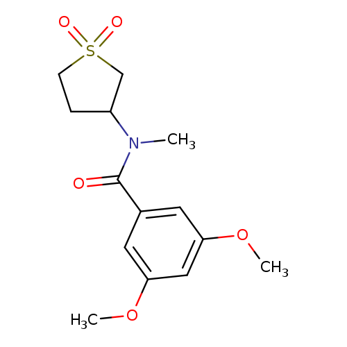 N-(1,1-dioxo-1lambda6-thiolan-3-yl)-3,5-dimethoxy-N-methylbenzamide