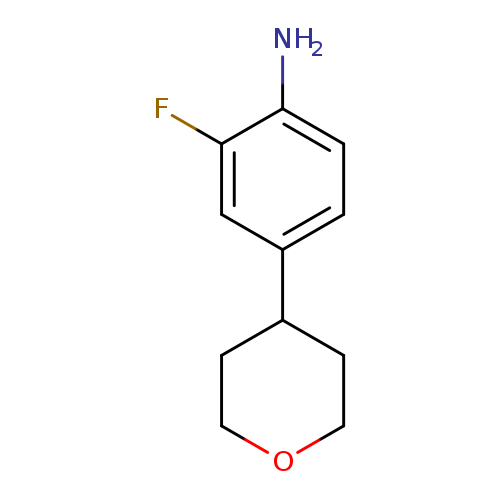 2-fluoro-4-(oxan-4-yl)aniline