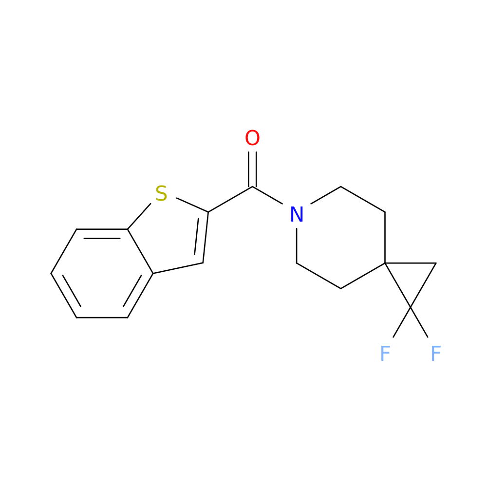 6-(1-benzothiophene-2-carbonyl)-1,1-difluoro-6-azaspiro[2.5]octane