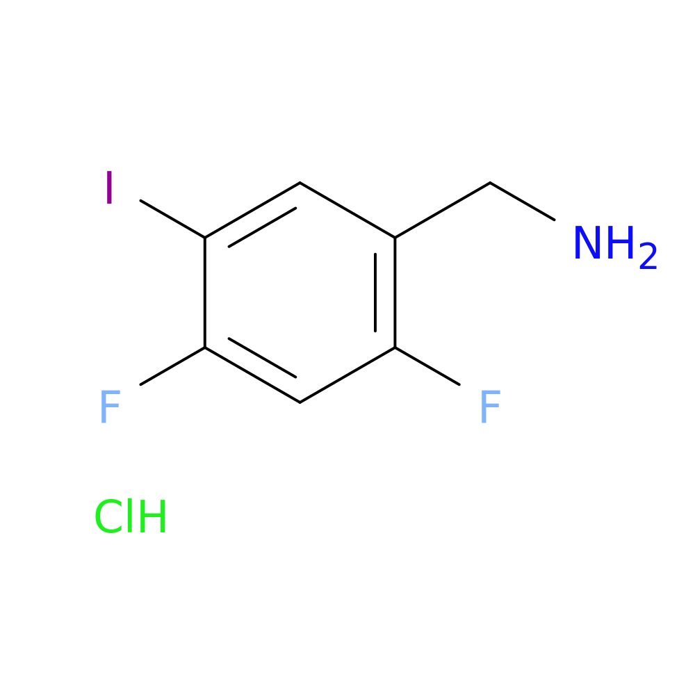 (2,4-difluoro-5-iodophenyl)methanamine hydrochloride