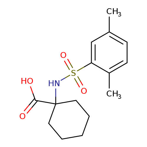 Cyclohexanecarboxylic acid, 1-[[(2,5-dimethylphenyl)sulfonyl]amino]-
