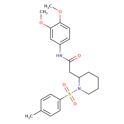 N-(3,4-dimethoxyphenyl)-2-[1-(4-methylbenzenesulfonyl)piperidin-2-yl]acetamide