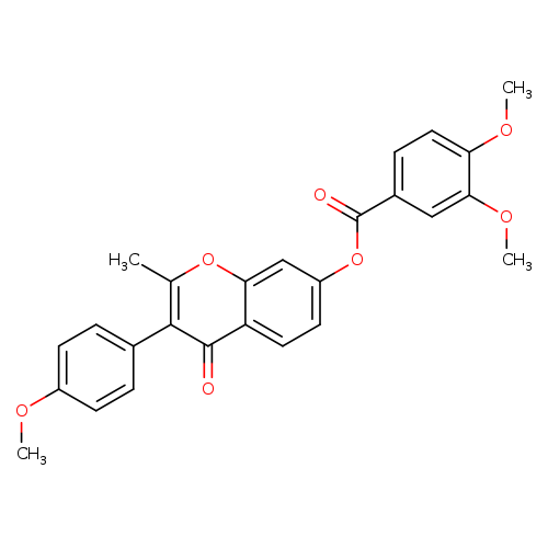 3-(4-methoxyphenyl)-2-methyl-4-oxo-4H-chromen-7-yl 3,4-dimethoxybenzoate