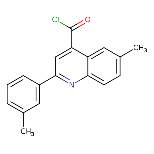 6-Methyl-2-(3-methylphenyl)quinoline-4-carbonyl chloride