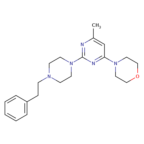 4-{6-methyl-2-[4-(2-phenylethyl)piperazin-1-yl]pyrimidin-4-yl}morpholine